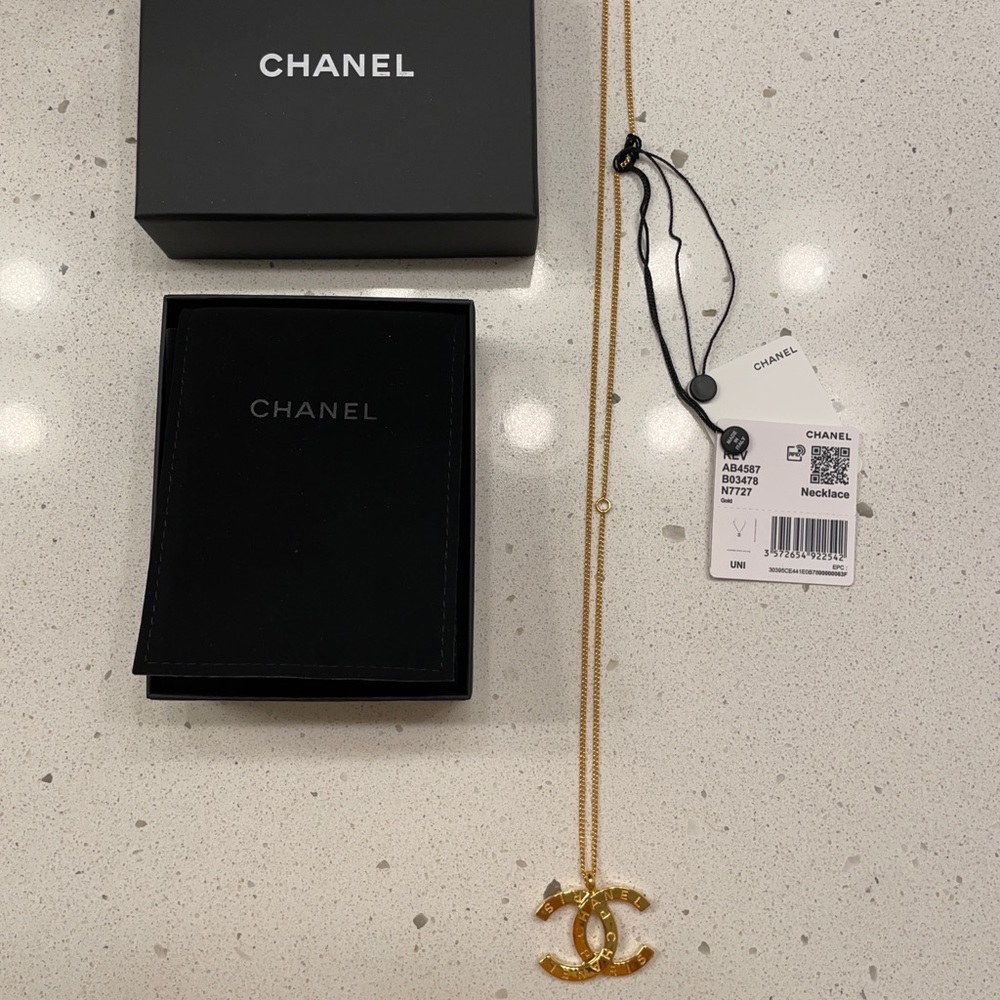 Chanel Paris Button Necklace